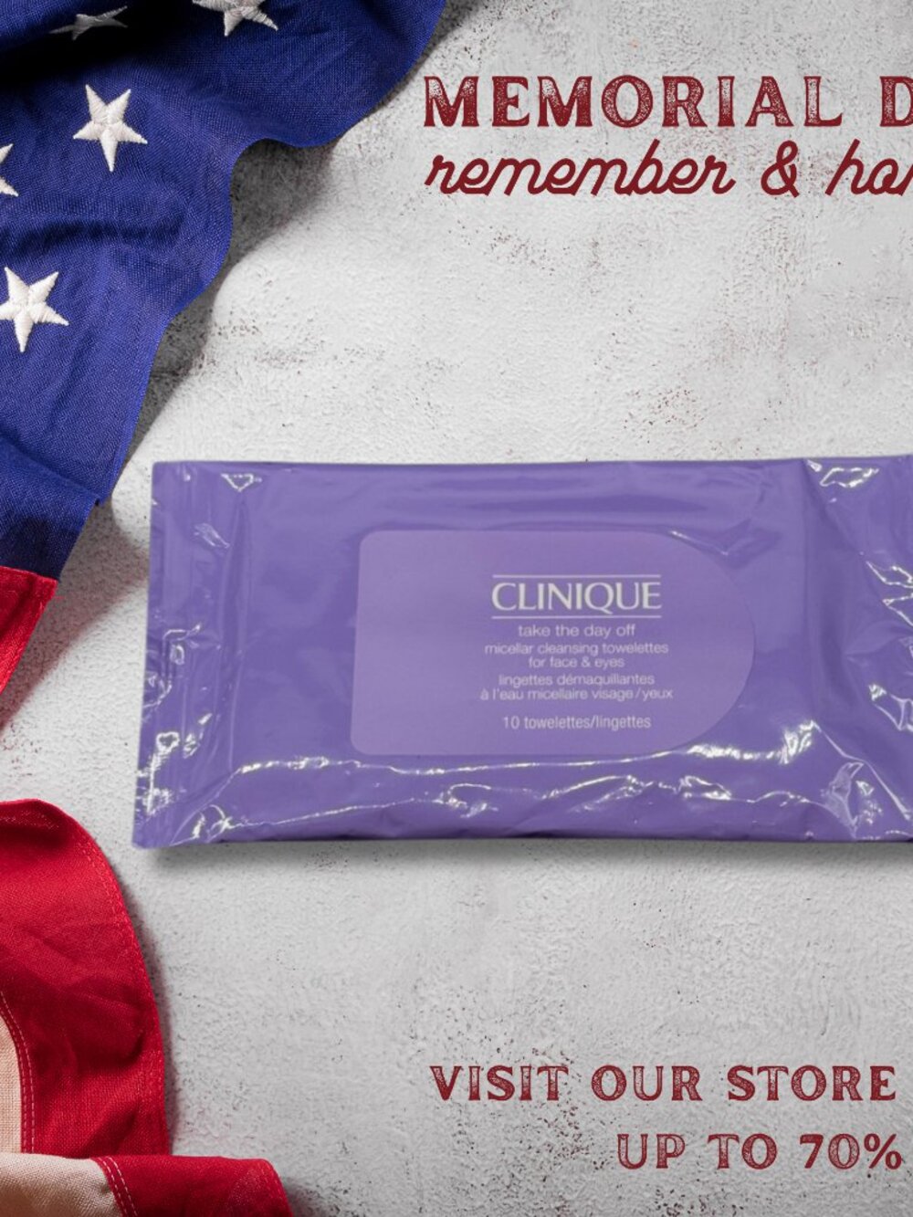 Clinique Take The Day Off Cleansing Towelettes (10 Towelettes)